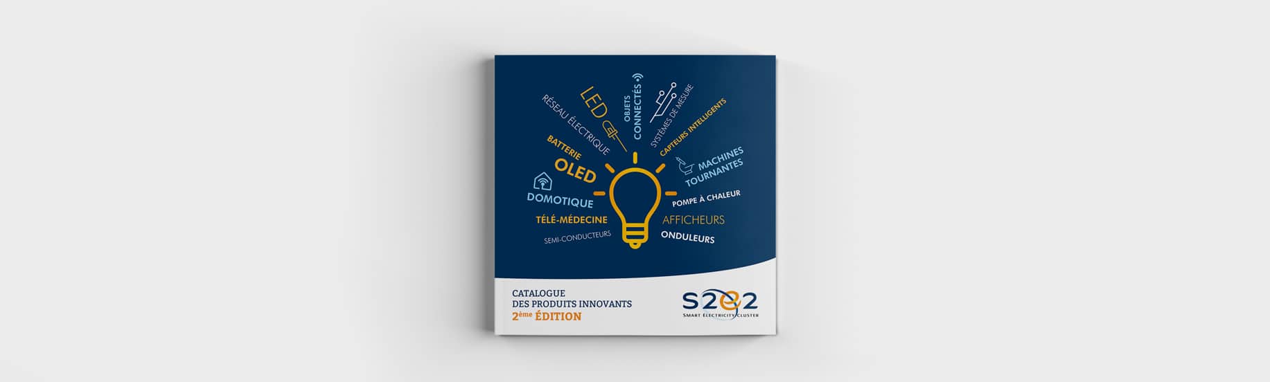 Design et mise en page de la couverture du livret dépliant S2E2 Tours