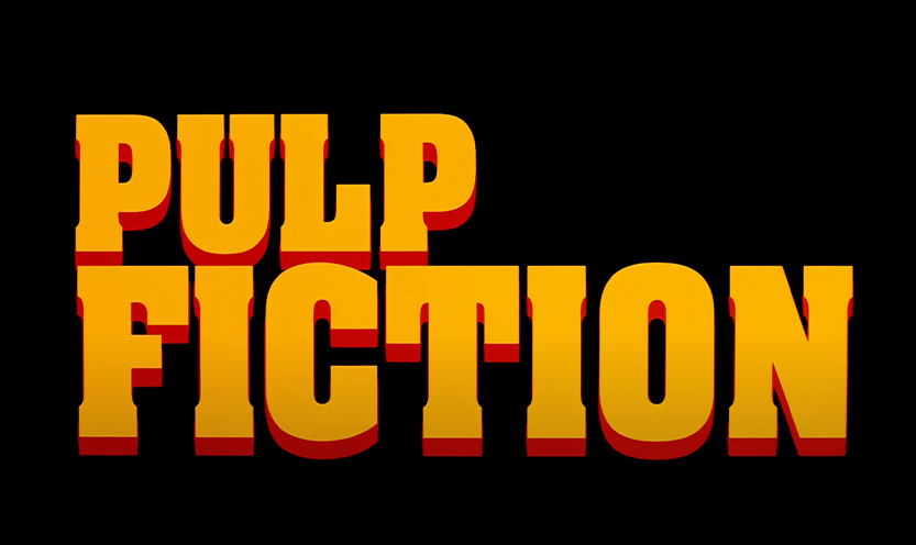 typographie film Pulp Fiction