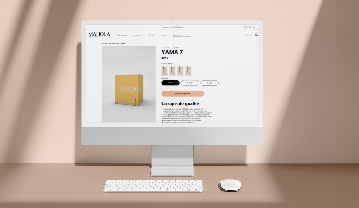Mahola site Shopify